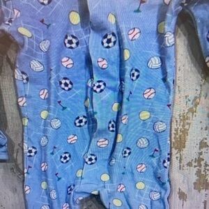 Blue Sports-Themed Kids One Piece